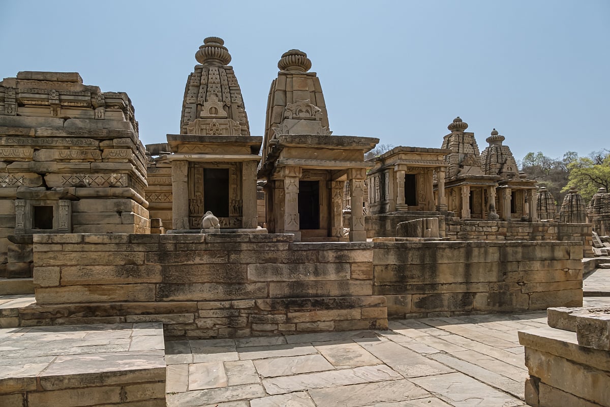 The first few temples of Bateshwar Mahadev temple complex